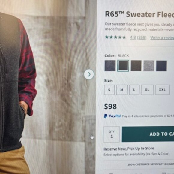 Orvis Bundle R65 Sweater Fleece Jacket and VEST - Picture 4 of 4